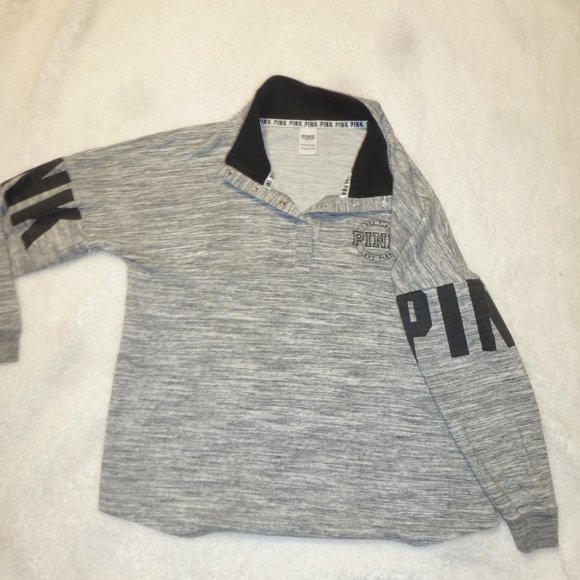 Cute  LOVE Pink Victoria’s Secret Pink Sweatshirt  Sz L - Picture 1 of 10